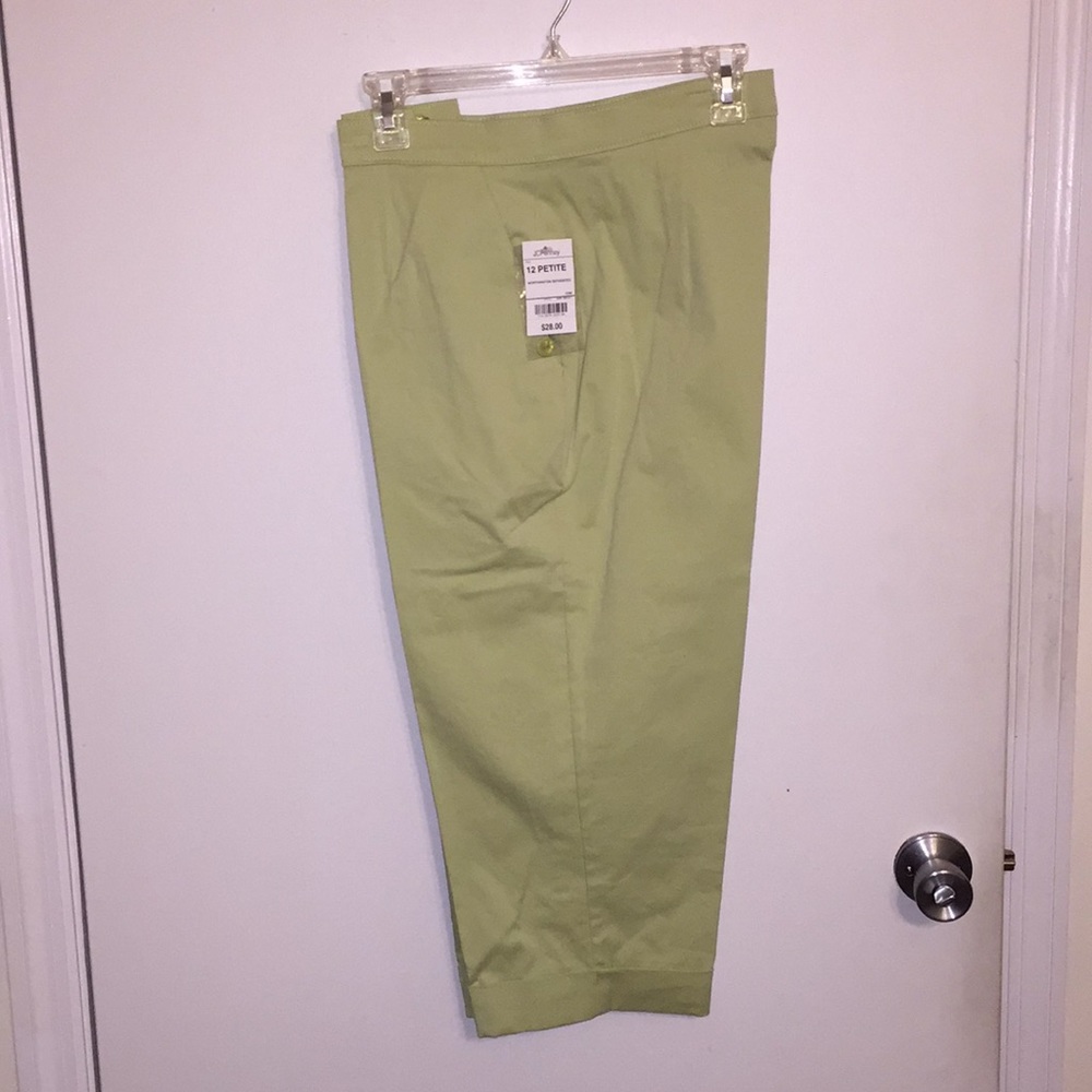 Green Cotton Pants